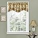 Traditions By Waverly 14312052016ANT Navarra Floral Window Valance, 52