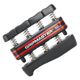 Gripmaster Hand Exerciser Black, Heavy Tension (9-Pounds per Finger)