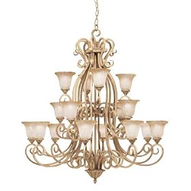 Kichler Lighting 1881GBR 16 Light Edenvale Chandelier, Golden Brulee