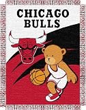 NBA Chicago Bulls 36-Inch-by-46-Inch Woven Jacquard Baby Throw