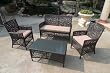 4pc All Weather Wicker Patio Set