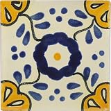 Mexican Tile - 4x4 Hacienda Amarilla Talavera