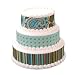 Lucks Edible Image Aqua Paisley Vrty Designer Prints, 36 pk