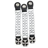 ALC Saddlebags 8182T Premium Leather Cross Link Chain Vest Extender, (Pack of 3)