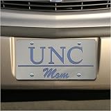 North Carolina Tar Heels Silver Mirror Mom Car License Plate
