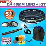 Pentax SMCP-DA 40mm f/2.8 ED Digital Auto Focus Limited Edition Compact Lens + Accessory Kit w/ 5 Year Warranty