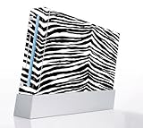 Black Zebra Skin Decorative Protector Skin Decal Sticker for Nintendo Wii C ....