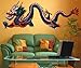 Chinese Dragon Wall Decal Sticker Large Printed Full Color Graphic #MMartin147s 20in X 52in (Facing Left)