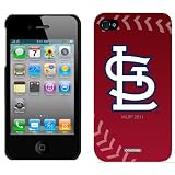MLB St. Louis Cardinals - stitch design on AT&T, Verizon and Sprint iPhone 4 / 4S Shell Case by Coveroo