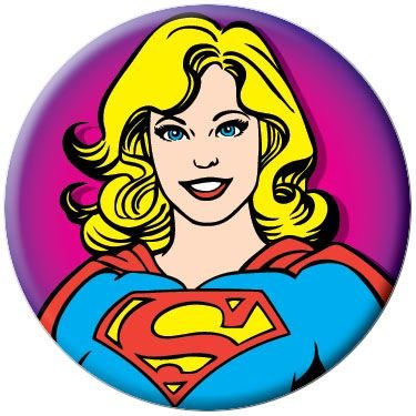  DC Comics Supergirl Head Shot Button 81067 [Toy]