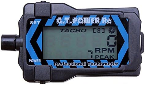 BuyinhereTM G.T.POWER RC Micro Digital Tachometer LCD for 2-9 Blade Gtpower With Belt Strap