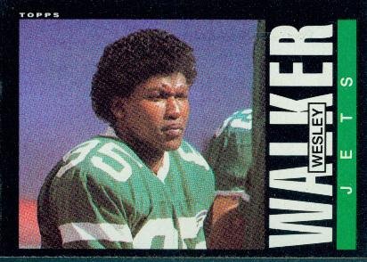 1985 Topps #350 Wesley Walker - New York Jets (Football Cards)
