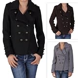 Ci Sono by Journee Juniors Military-inspired Double-breasted Coat