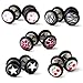 BODYA 316L Surgical Steel 5 Pair Mixed Barbell Ear Stud Plugs Earrings Eardrop Fake Punk 18 Guage 1mm