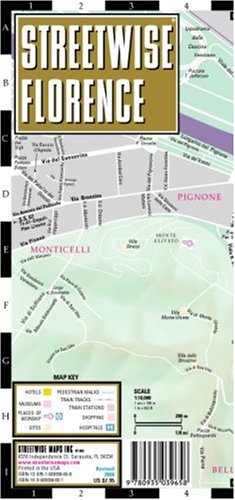 City Travel Guides Discounted  Books : Streetwise Florence Map - Laminated City Street Map of Florence, Italy: Folding Pocket Size Travel Map