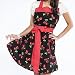 Betty Fabric Apron - Cherry with Red Ties by Gloveables
