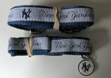 New York Yankees Premium Pet Set Dog Leash Collar ID Tag LARGE