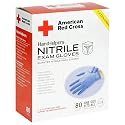American Red Cross 1980-50 Disposable Nitrile- Latex Free Gloves, Case Pack, Six - 80 Count Boxes (480 Pairs)