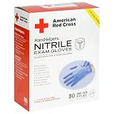 American Red Cross 1880 50 Disposable Nyplex   Latex Free Gloves  Case Pack  Six   80 Count Boxes