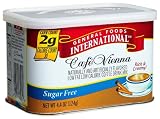 General Foods International Coffee, Sugar Free Fat Free Cafe Vienna Coffee Drink Mix (Twelve-4.4 Ounce Tins)