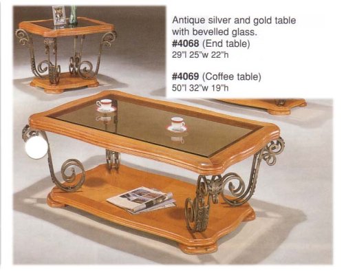 ANTIQUE SILVER & GOLD TABLE SET