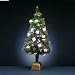 Geschm�ckter Leucht- Weihnachtsbaum, gro�, H 120 cm - (672-90)