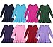 City Threads Girls A-Line Dress with Ruffle Hem in All Cotton That Breathes - Made in USA