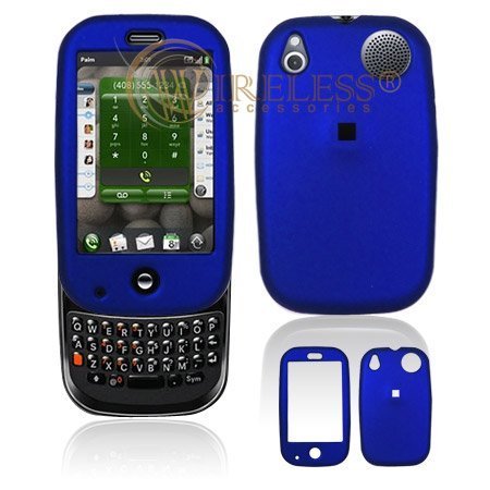 Best Price Dark Blue Rubber Feel Snap-On Cover Hard Case Cell Phone Protector for Palm PRE