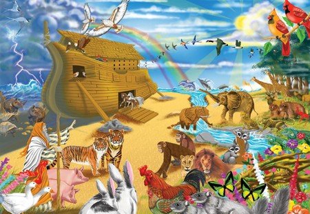 Childrens Toyshop  Toys : Melissa & Doug Noah's Ark 200 Piece Jigsaw Puzzle