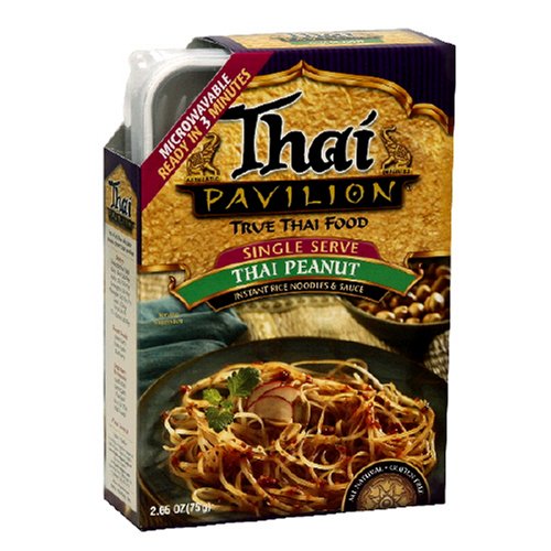 Thai Pavilion Single Serve Microwavable Thai Peanut, 2.65-Ounce Boxes (Pack of 6)