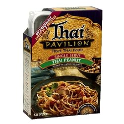 Thai Pavilion Single Serve Microwavable Thai Peanut, 2.65-Ounce Boxes (Pack of 6)