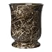 Brown Marble-Look Wastebasket