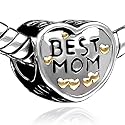 Pugster Mothers Day Gifts Heart Best Mom Charm Beads Fit Pandora Charms & Beads