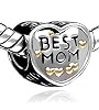 Pugster Mothers Day Gifts Heart Best Mom Charm Beads Fit Pandora Charms & Beads