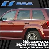 2005-2009 Jeep Grand Cherokee Chrome Window Sill Trim 