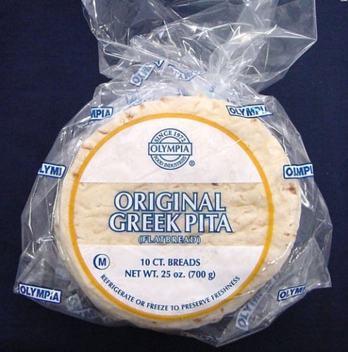 Original Greek Pita (Flat Bread) 10 count 25 oz (700 g)