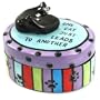 3.5" CERAMIC BOX, "ONE CAT LEADS TO ANOTHER" (packaged in gloss white box with thumbnail pic and upc)