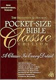 Bib Broadman & Holman Niv Pocket Size Bible: Classic, Gold Edging, Burgundy Bonded Leather Edition (International Version)