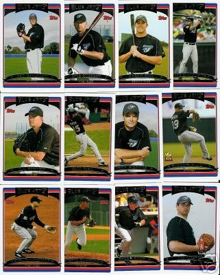 2006 Topps Toronto Blue Jays Baseball Cards Complete Team Set (25 cards)