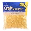 Pony Beads, Gold Glitter, 6 x 9mm, 720pc Pkg