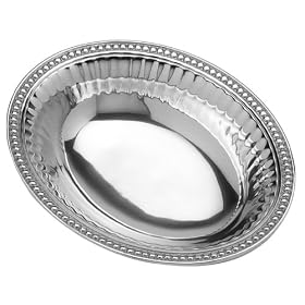 Buy Wilton Armetale Flutes and Pearls Medium Oval Bowl