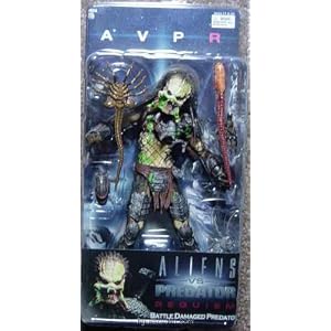 Alien VS. Predator: Requiem NECA Action Figure Series 4 Battle Damaged Unmasked Predator