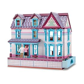 Melissa & Doug Deluxe Self-Storing Fully Furnished Dollhouse