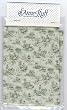 Green Toile Fabric for Dolls or Miniatures