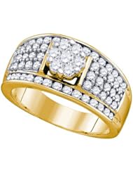 1.20CTW DIAMOND LADIES FLOWER RING