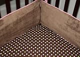 Alli Taylor Circle Time Pink Fitted Sheet in Brown Dot