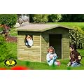 Spielhaus Lilli f�r draussen Kinderhaus aus Holz f�r den Garten