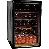 Haier HBCN05EBB 96-Can/46-Bottle Wine and Beverage Center, Black Haier HBCN05EBB 96-Can/46-Bottle Wine and Beverage Center, Black