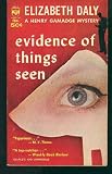Evidence of Things Seen (Felony & Mayhem Mysteries) (Henry Gamandge Mysteries)