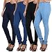 Danbro Womens Denim Jeggings Royal Blue and Black (pack of 4) RS.1998.00